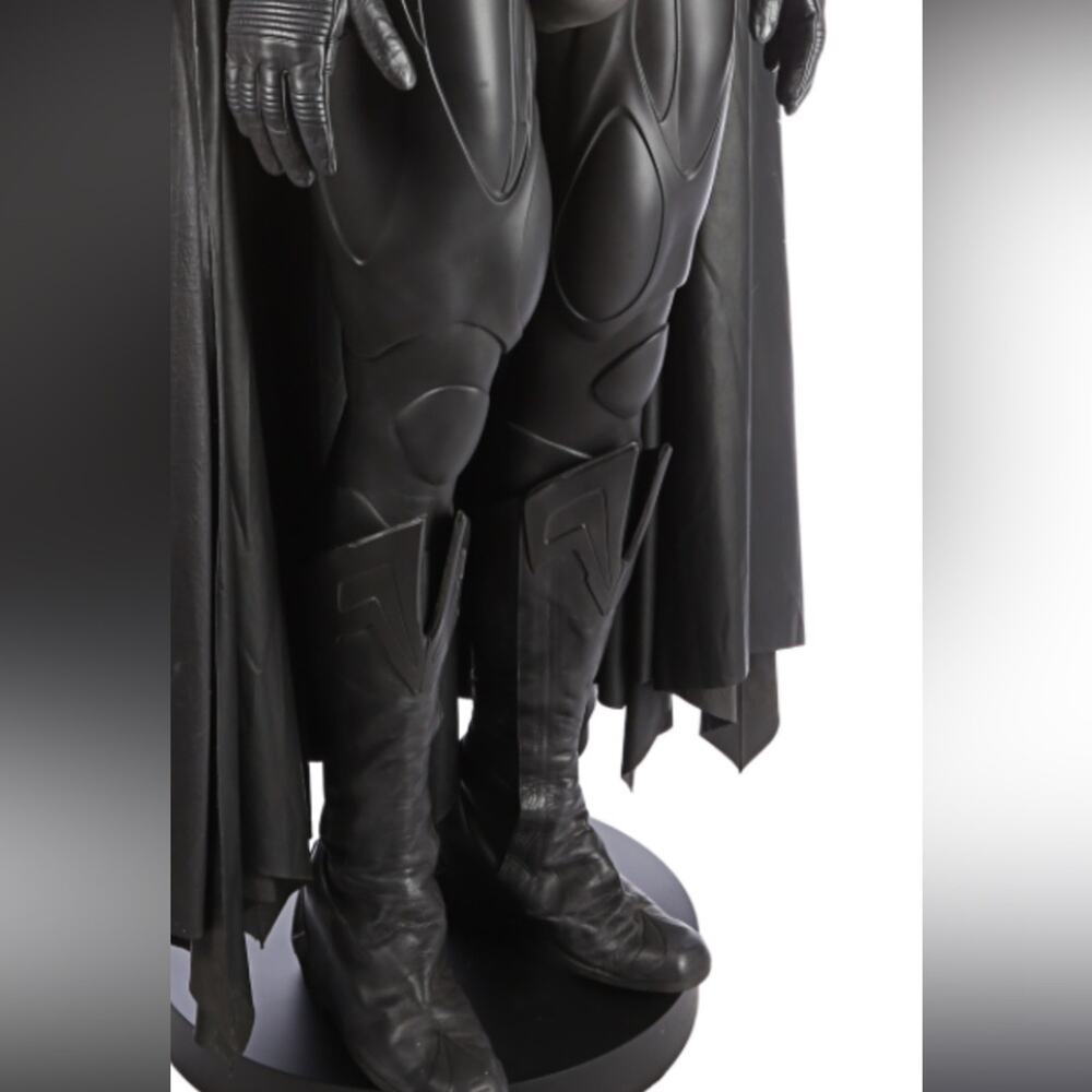Latex batman cosplay boot tops